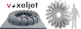 3200 Kg Stainless Steel Pelton Runner from voxeljet`s 3D printed molds & cores