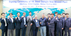SMS group liefert Minimill zur Herstellung von Betonstahl an YK Steel in Korea