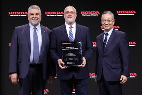 Honda Honors RYOBI DIE CASTING for Excellence in Delivery and Quality for 2022 