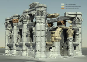 3D model with reconstructions