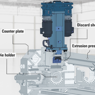 SMS group liefert hocheffiziente HybrEx®-Strangpresslinie mit vollelektrischer Schere an Hydro Gainesville
