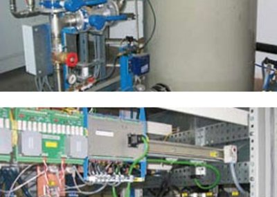 The new units: water recooler and switchgear system