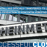 Rheinmetall schließt den Verkauf des Großkolbenbereichs an Koncentra Verkstads AB erfolgreich ab