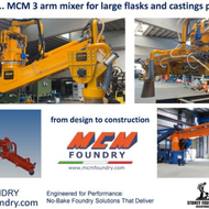 Ready for Delivery: MCM Foundry Supplies High-Performance Triple-Arm Mixer to KSB GIW, Inc.
