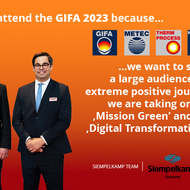 We will attend GIFA 2023 because we want to show a large audience the extreme positive journey we are taking on our "Mission Green" and our "Digital Transformation".