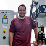 WOLLIN - Systematic Spraying Technology: Neues Sprühgerät mit vertikaler Achse für kleinere Druckgussmaschinen im Warmkammerbereich