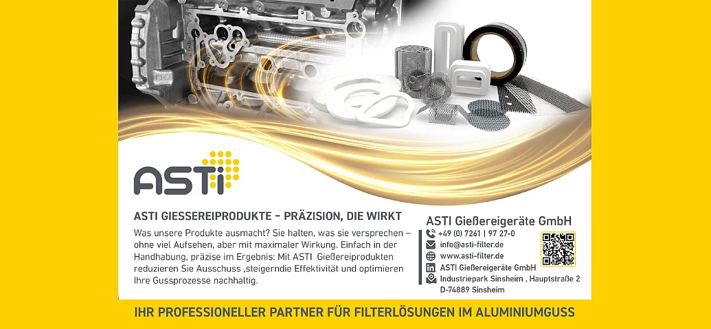 ASTI Gießereigeräte GmbH – Expertise in Filtration, Melt Handling and Process Reliability