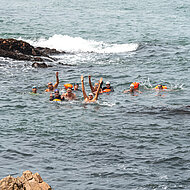Ibrahim Slaoui, CEO of Mafoder Foundry, crosses the Gibraltar Detroit from Tarifa to Morocco to support NGO “Institution Tahar Sebti” 