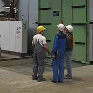 RUMP-blasting machine for hand-made castings