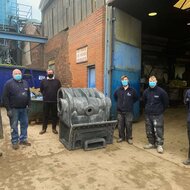 First cylinder cast for GWR steam locomotive 4709