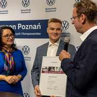 Best Apprentice Award 2021 - Volkswagen Poznań presents the award for the best apprentice