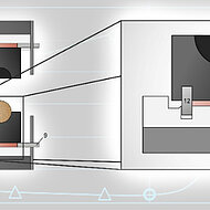 Development of a newly patented process to speed up the hardening of inorganic sand cores
