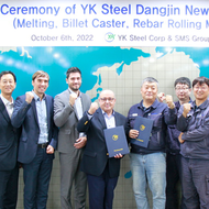 SMS group liefert Minimill zur Herstellung von Betonstahl an YK Steel in Korea