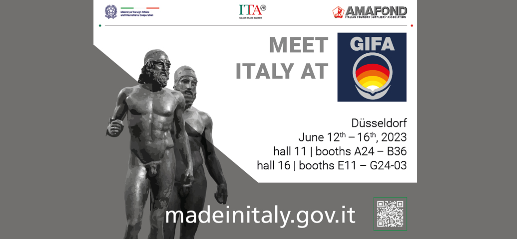AMAFOND INVITES TO MEET DURING GIFA AT “PIAZZA ITALIA“ | HALL 16 BOOTH E15