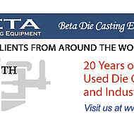 Beta Die Casting Equipment Celebrates 20 Years of Excellence!