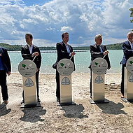 Official starting signal for Germany's largest floating photovoltaic system