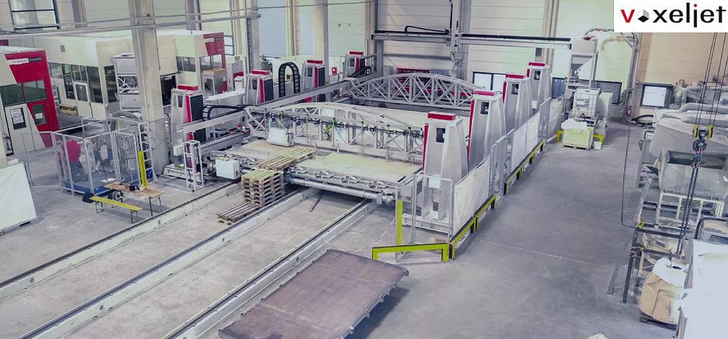 Large-format sand moulds printed with VX9000 – A case study