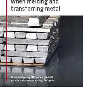 Ways to save energy when melting and transferring metal
