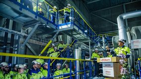 Norwegian prime minister opens energy recovery plant at Elkem Salten
