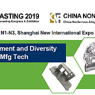 Over 70% of the space of CHINA DIECASTING 2019 & CHINA NONFERROUS 2019 is booked