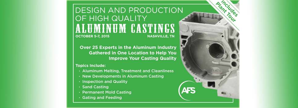 Design, Production Focus of Aluminum Castings Conference