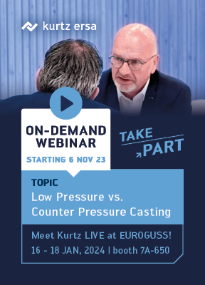 Save running costs and increase your output while achieving first-class casting quality