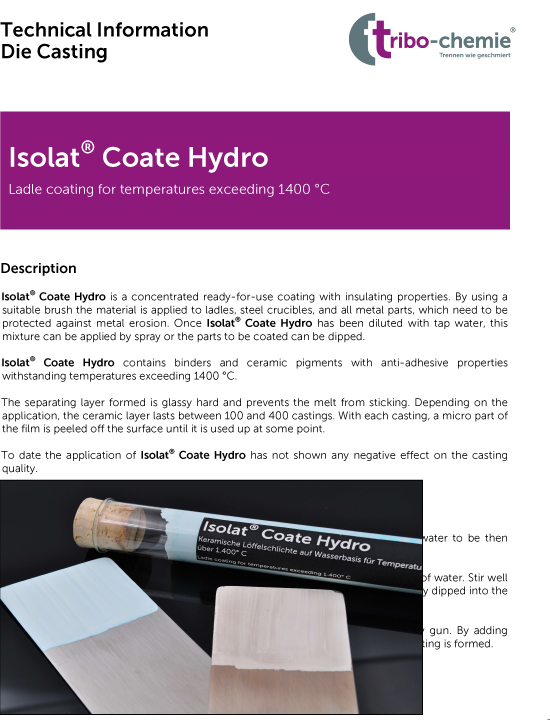 Whitepaper: Keramische Löffelschlichte auf Wasserbasis für Temperaturen über 1400 °C