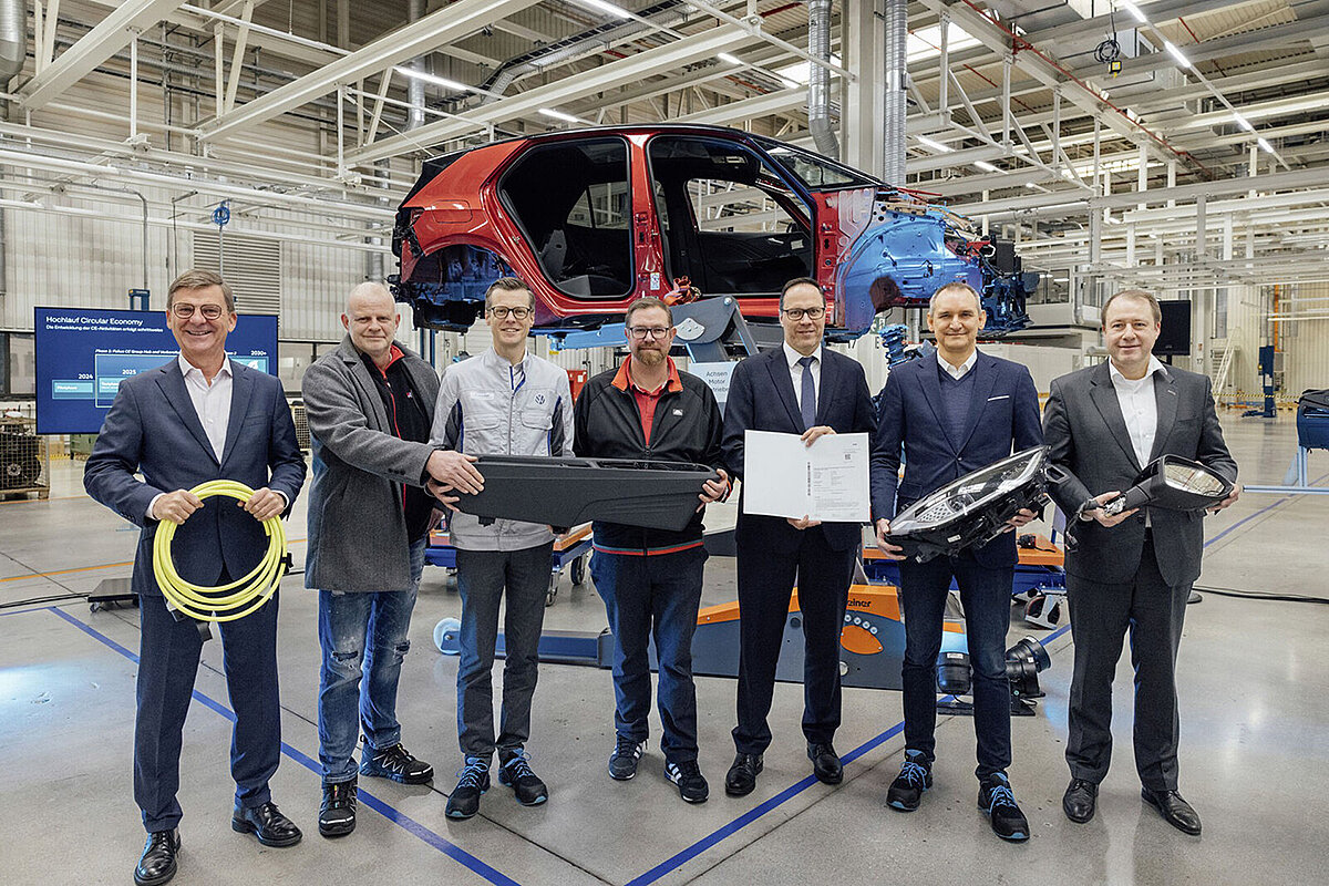 VW – Start of the Circular economy: Zwickau vehicle plant launches business areas